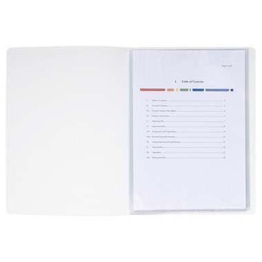 EXACOMPTA Sichtbuch KC A4 58209E weiss 20 Taschen