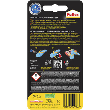 PATTEX Ultra Gel PSMG3 Mini Trio 3g