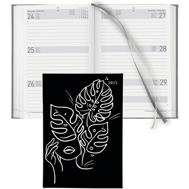 BIELLA Agenda Dispo Term 2025 808543740025 1S/2P Leaves ML 14.5x20.5cm