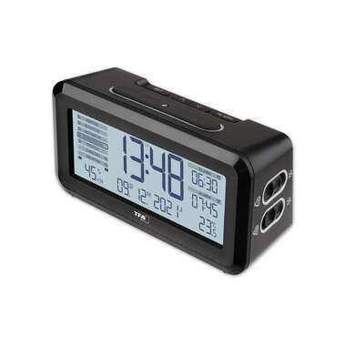 TFA Dostmann Sveglia Radio Boxx2 Nero