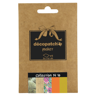 DECOPATCH Papier Pocket Nr. 10 DP010O 5 Blatt à 30x40cm