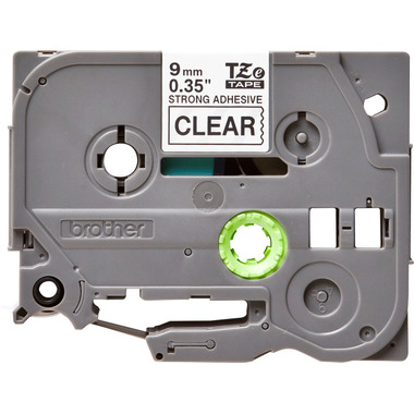 PTOUCH Band, strong/adh. schwarz/klar TZe-S121 PT-300 9 mm
