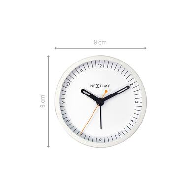 NeXtime Sveglia Classica Piccola Bianca