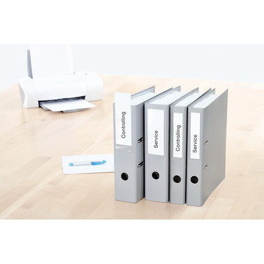 HERMA Einsteckrücken schmal 143x28mm 65123 weiss 225Stk/ 25Blatt