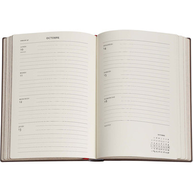 PAPERBLANKS Agenda Black Edition 2027 DF2084-5 1S/2P HOR Maxi HC FR 13.5x21cm