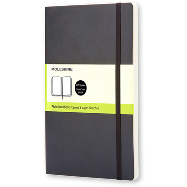 MOLESKINE Carnet Soft A6 714-8 en blanc noir