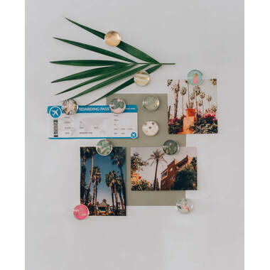 I AM CREATIVE Calamita natura Let`s Organize MAA4035.61 Vetro, 3x1cm 6 pezzi