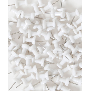 I AM CREATIVE Push Pins Let`s Organize MAA4035.15 bianco, 9x24cm 100 pezzi