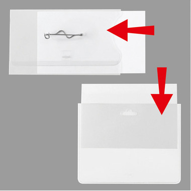 SIGEL Porte-nom LP898 54x90mm 100 pcs.