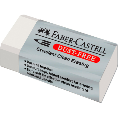FABER-CASTELL Gomma Dust-free 187130 bianco