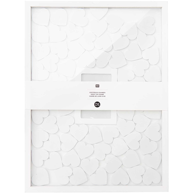 RICO DESIGN Cornice libro 30x40cm 500189 inkl. 70 Cuori bianco