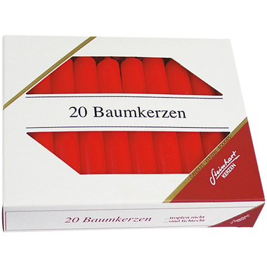 STEINHART Candela albero 100x13mm 02333-10 rosso 20 pezzi