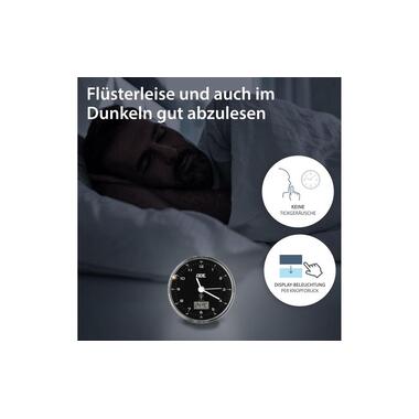 Sveglia radiocontrollata ADE 8.1 x 4 cm, nero