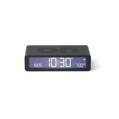 Lexon Digital Alarm Clock Flip Classic Dark Gray