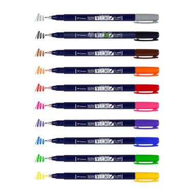 TOMBOW Kalligraphie-Stift WS-BH WS-BH-48P-A Fudenosuke, Display