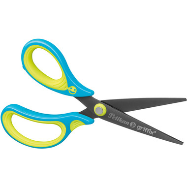 PELIKAN Schere spitz Griffix 810289 neonfresh blue Linkshänder