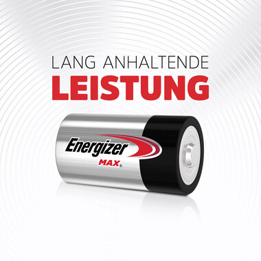 Batteria Energizer Max Mono (D), 2 pz Confezione da 2 batterie D alcaline Energizer MAX