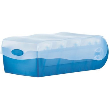HAN Karteibox Croco A8 997-633 blau 9.7x6.7x19.1cm
