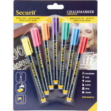 SECURIT Kreidestift 1-2mm BL-SMA100-V7-AS 7 Farben ass.