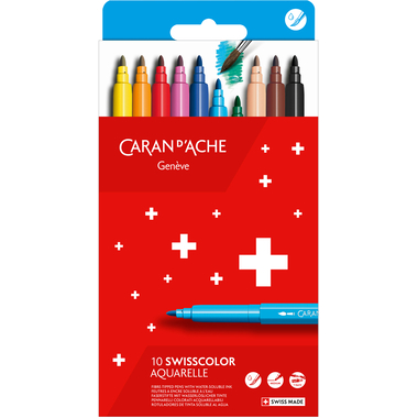 CARAN D'ACHE Fasermaler Swisscolor 285.41 10 Stück