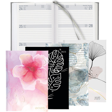 BIELLA Agenda Dispo Term 2025 808543740025 1S/2P Leaves ML 14.5x20.5cm