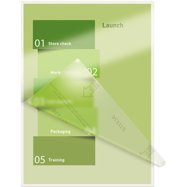 LEITZ Pochettes à plastifier A5 74920000 brillant, 80my 100 pcs.