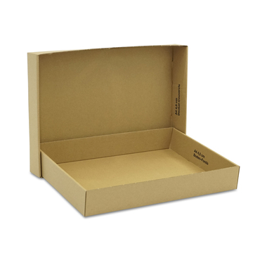 Slip box incl. base and lid in brown 302x215x45mm