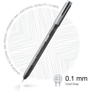 COPIC Multiliner 0.1mm 22075512 cool Grey