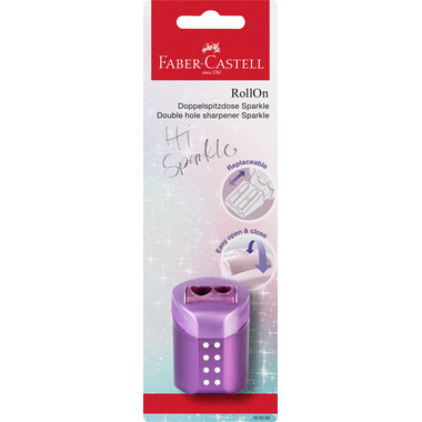 FABER-CASTELL taille-crayon double 183990 RollOn Sparkle trié