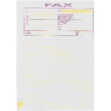 BÜROLINE Telefax-Block D/F/I/E A4 572000 weiss 65g 50 Blatt