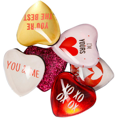 I AM CREATIVE Calamita Cuore Let`s Organize MAA4035.50 Vetro, 0.9x3.3x3.2cm 6 pezzi