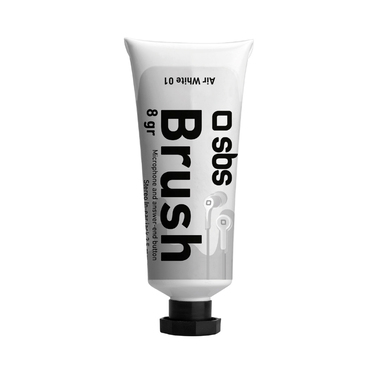 Oreillette stéréo dans une confection en forme de petit tube avec un câble jack de 3,5 mm, un micro et une touche de réponse, couleur blanche