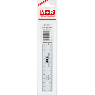 M+R Righello 15cm 712150320 trasparente