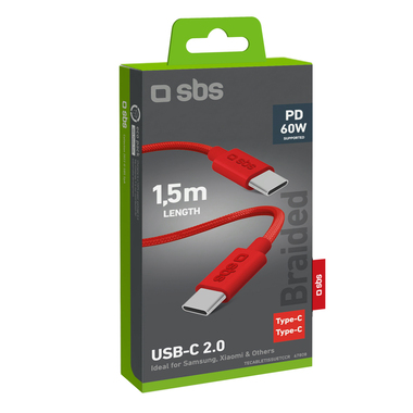 USB-C auf USB-C Daten- und Ladekabel | SBS