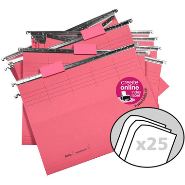 BIELLA Hängemappen-Set A4 27125545U rot 32x25cm 25 Stück