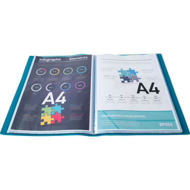 EXACOMPTA Livre présentation A4 8533E vert 30 sacs