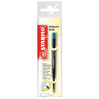 STABILO Ballpoint Refill Mine 0.5mm 2/041-02 blu