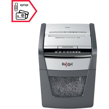 REXEL Destructeur docu. Optimum AF+ 2020050XCH X50, P-4, 20lt