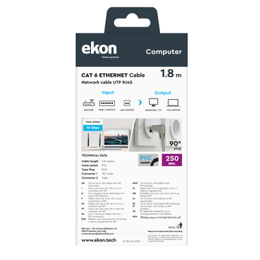 CAT6 RJ45 network cable | Ekon