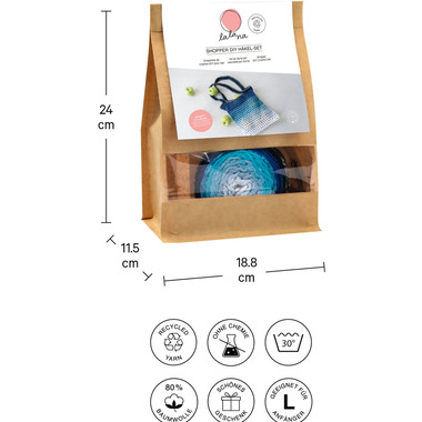 I AM CREATIVE Shopper DIY set pet uncinetto 1000-1086 blu