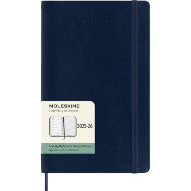 MOLESKINE Agenda settimanale note 25/26 8056999275419 18M foderato SC saphir 13x21cm