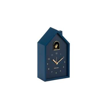 KARLSSON Modern Cuckoo Clock Gold Dark Blue