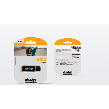 DISK2GO USB-Stick solo 16GB 30006622 Type C USB 3.2