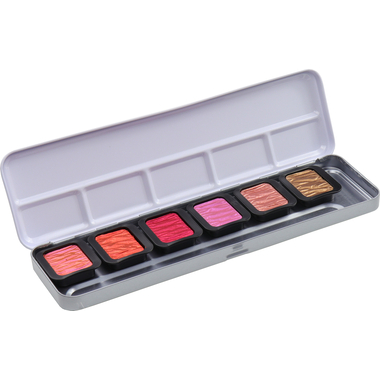 TALENS Perlglanzfarbe Finetec Box F0603 Essentials Warm 6 Farben