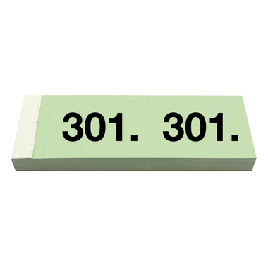 SIMPLEX Garderobenblock 301-400 13095 grün 100 Blatt