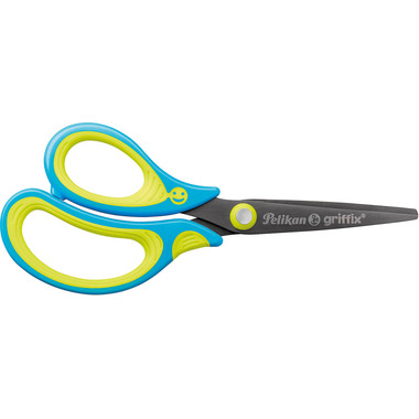 PELIKAN Schere spitz Griffix 810289 neonfresh blue Linkshänder