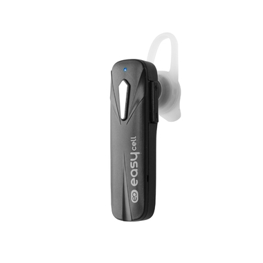 Auricolare wireless con archetto ergonomico e tasto multifunzione, colore nero