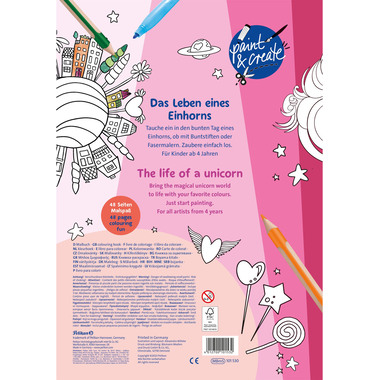 PELIKAN Malbuch mit Stickern 101530 A4 100g/m2