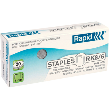 RAPID Agrafes RK8/6 24873700 galvanisé 5000 pièces