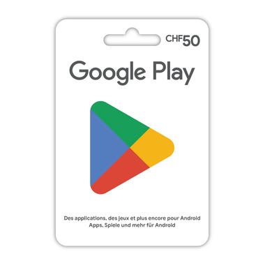 Geschenkkarte Google Play CHF 50.-